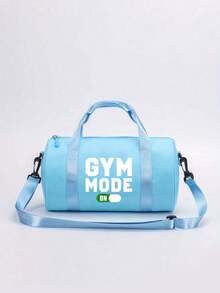 Túi đeo chéo in chữ "GYM MOODE" - Dây đeo chéo có thể điều chỉnh, tay cầm phía trên, túi tập gym dung tích lớn, hành lý du lịch, chất liệu bền chắc, phong cách đường phố năng động, túi xách mini phù hợp cho tập thể dục, khiêu vũ, đi làm và các hoạt động ngoài trời, yoga và tập luyện. - Nhiều màu - Xem 13