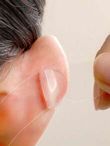 60pcs Ear Tapes, Self-Adhesive Invisible Ear Lifter Strips, Beautifying Ear Tapes, Elf Ear Tapes Invisible Ear Clips, Suitable For Cosplay And Costumes, Comfortable And Secure Ear Tapes, Can Be Used For Makeup And Beauty