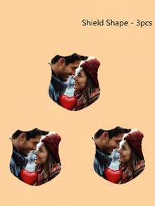 1/3/6个装定制个性化照片冰箱贴,热转印闪光印刷,DIY定制照片冰箱贴,为您的家增添个性化元素,适用于办公室、厨房、储物柜、冰箱等磁性物品,圣诞节悬挂装饰,情人节、母亲节、父亲节、儿童节、万圣节、生日周年纪念日礼物,送给家人 - 彩色 - 查看 10