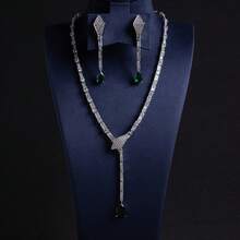 1 Necklace 1 Pair Earrings Nigerian Women Dubai Gold Snake Style Jewelry Set Includes Bridal Necklace, Earrings, Clothing And Jewelry, Ideal Gift For Wedding Dresses Gifi - Jewelry Set - View 15