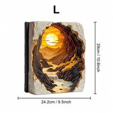 1件裝 Sunset In A Book/Deep Blue 木製不對稱拼圖，動物造型2D拼圖玩具，適合兒童與成人，益智遊戲，派對、假日、聖誕與生日禮物，獨特魔幻桌面裝飾創意木製拼圖禮品 - 彩色 - 查看 16