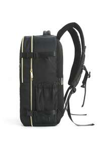 1pc Hot Air Balloon Travel Backpack, Unisex, Business Commute, Vacation Backpack, Multi-Layer Backpack, Laptop Bag, Rucksack, Multi-Function Backpack, Business Travel, College Bookbag, Suitable For International Commute - Black - View 5