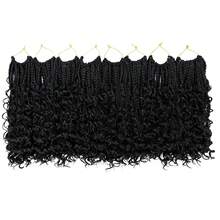 Goddess Box Braids 鉤編髮 8/10/12/14 英吋 預編環波希米亞風鉤編髮 捲尾 3X 鉤編髮 女用合成編髮，萬聖節 - 彩色 - 查看 25