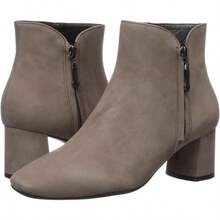 TLL  MARC JOSEPH NEW YORK Botines de lujo de piel auténtica con cierre Botas cortas al tobillo para mujer6550 - nubuckdetierra - Ver 7