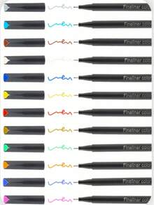 100pcs Fine Line School Supplies, Ballpoint Pens, Highlighters, School Essentials, Cute, Back To School Items, School Stationery, Pink Learning Supplies, Student Gel Pens, Office Use - Multicolor - View 3