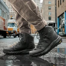 Tácticas Militares para Hombre Botas de Senderismo Ligeras y Cómodas Vanguard - Negro - Ver 12