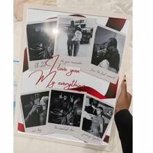1pc Couples Photo Collage Custom Poster, Romantic I Love You Custom Poster,Editable Anniversary Or Boyfriend Gift,Room Decor, Room Decoration Stuff, Room Stuff,Optional Frame - Multicolor - View 8