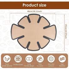 1/2pcs Reusable Silicone Baking Mat, Non-Stick Baking Tray Liner, Easy To Clean, Heat Resistant Bread Pan Liner, For Homemade Bread, Baking And Pastry Tools, Baking Essential, Compatible With Standard Oven - View 3