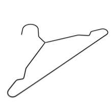 Zirbel Kleiderbügel 10er Set - Retro Design Bügel aus Metall (schwarz)-9616 - Zwart - Bekijken 3