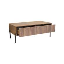 Modern Coffee Table In Retro Style, Living Room Furniture. Dimensions: 105 Cm (Length) X 55 Cm (Width) X 41 Cm (Height). - Natural Color - View 11