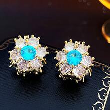 Forest Style  Flower Metal Bowknot Earrings French Retro High-End Earrings Exquisite Light Luxury Fashion Ear Jewelry - E6357 Silver Needle - Silver - View 45