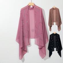 1件装奢华波点头巾，女士时尚头巾，围巾，披肩 - 彩色 - 查看 6