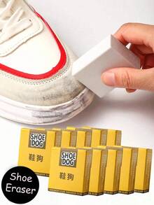 High Density Rubber Shoe Cleaner, Compact Box, Excellent Cleaning Effect For Suede, Nubuck, Leather, Sneakers And Mesh, No Water Needed, Portable & Gentle, Quick Stain Removal, Multi-Functional Shoe Care Tool - Multicolor - View 4