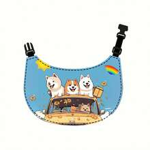1pc Cute Cartoon Dog Drool Bib, Adjustable For Medium To Large Dogs, Samoyed, Cats, Pet Drool Bib - Multicolor - View 21