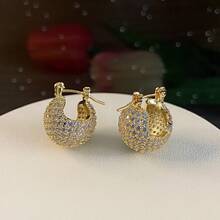 Seaside Vacation Style Pearl White Flower Earrings Light Luxury Niche Design Sense Stud Earrings Wedding Bridal Jewelry - 31#E6505 Silver Needle - Gold - View 19