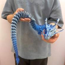 3D Printed Dragon Model For Valentine's Exchange Toy,Valentine Party Favor, Prize Supplies, 1 Count Creative Desktop Decoration, Dragon Model Ornament, 3d Printed Fidget Toys,Office Desktop Decoration, Perfect Holiday Gift,Easter Egg Gifts,3d Printed Stuff - Red Blue - View 15