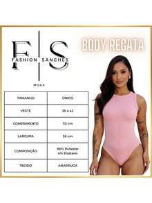 Kit 2 Body feminino Regata Canelada premium  Casual - BRANCO VERMELHO - Visão 2