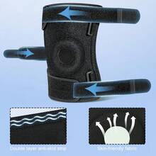 Verstellbare Knieschoner, unisex in Große Größen - Schwarz - Übersicht 7