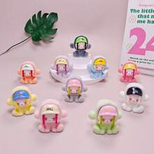 New Cartoon Flocked SP Girl DIY Jewelry Accessories Car Decor Keychain Pendant Ornament, Wholesale Cute Trinkets - Multicolor - View 4