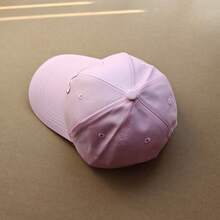 This Halloween-Themed Baseball Cap Features Embroidered Designs, An Adjustable Brim, And A Hard Top That Provides Effective Sun Protection, Creating A Stylish Street Fashion Look. The Flat Brim Is Versatile And Fashionable. - Pink - View 2