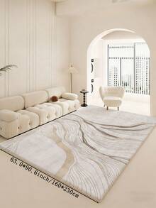 Thảm trải sàn màu trắng và xám với họa tiết đường kẻ trừu tượng và sóng tối giản hiện đại, chất liệu nhung mềm mại, thoải mái, mặt sau chống trơn trượt, thích hợp cho phòng khách, phòng ngủ, phòng tắm, nhà bếp, phòng ăn, văn phòng, lối vào, các dịp lễ hội. - xám trắng - Xem 15