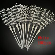 3mm Mini White Pearl Beads Spray, EORTA Handmade Floral Pearl Garland, Suitable For DIY Floral Bouquet Decor, Home Party, Wedding, Christmas Wreath, Tabletop Floral Arrangement