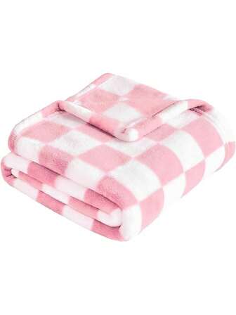 Ultramjuk och fluffig rutig babyfilt – Premium unisex-mottagningsfilt för nyfödda till småbarn. Tillverkad av mysig fleece, passar babysängar, barnvagnar och barnrum. Skonsam, allergivänlig och maskintvättbar.