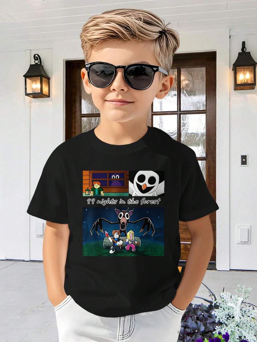 Tween Boys T-Shirts - Black - View 1