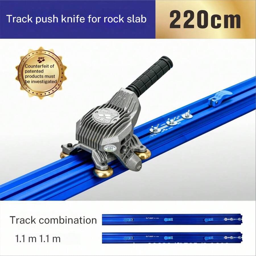 Manual Tile Cutter, For Large Format Ceramic Porcelain Tiles, Professional Porcelain Slab Cutting Machine With Double Rails Design Table Tile Cutter Hand Tools - Blue - View 1