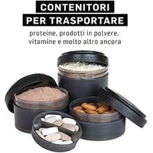 BlenderBottle Tarros de almacenamiento, , , 1(Completamente negro Paquete de 2) - Multicolor - Ver 5