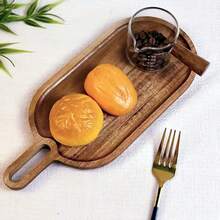 1pc 16-Inch Wooden Tray, Cheese Board, Serving Tray, Breakfast Tray, Food Tray, Veggie Platter, Suitable For Cheese, Charcuterie, Snacks, Appetizers, Fruits, Vegetables, Weddings, Parties, Camping, Home Decor, Dining Table Centerpiece, Reusable, Holiday Gatherings, New Year Gift, Valentine's Day Gift, Gift For Friends And Family