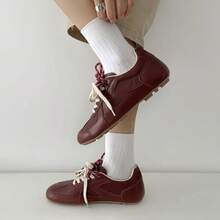 Women Canvas Shoes - Burgundy - View 5