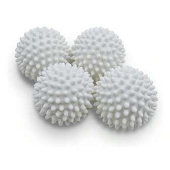 4个洗衣球 - 蓬松柔软，烘干效果持久，适合过敏肌肤