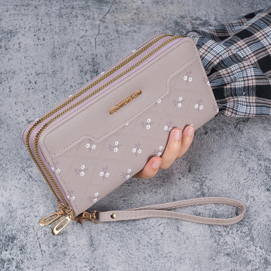 Cartera para Mujeres Estilo Largo Monedero Simple - Verde - Ver 1