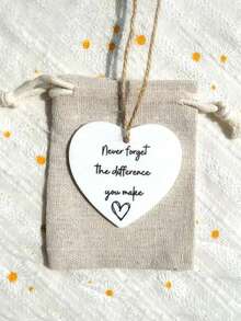 两件套感谢礼盒，永不忘记您的付出，心形友谊装饰，生日及挚友礼物，四季皆宜，表达您深深的感激之情，鼓舞人心的办公室装饰，激励同事、老板、员工的励志礼物，桌面鼓励牌匾，情人节礼物