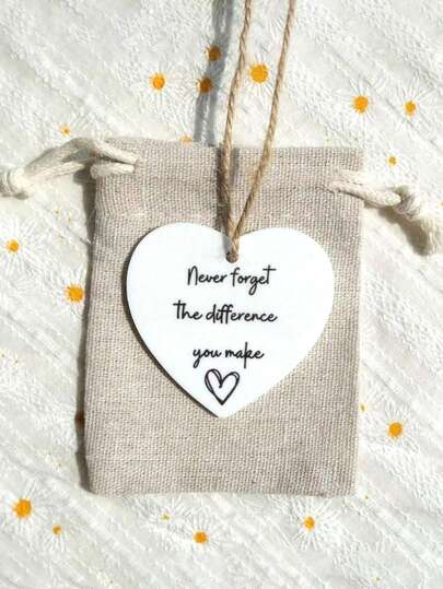 2pcs Thank You Gift Set, Never Forget Your Efforts, Heart-Shaped Friendship Decor, Birthday & Best Friend Gift, Suitable For All Seasons, Expressing Your Immense Gratitude, Inspiring Office Decoration, Motivational Affirmation Gift For Coworkers, Boss, Employees, Desktop Encouragement Plaque, Valentine's Day Gift