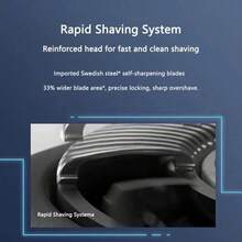 PHILIPS 飞利浦 S5366 电动剃须刀带鬓角清洁功能，全身清洗，原装正品，礼品必备 - 藍色 - 查看 3