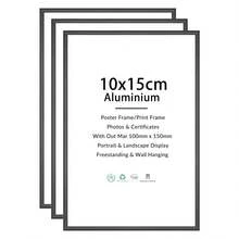 1个A3相框，经典黑色长方形30x40厘米相框，室内A4海报框，无衬垫，适合作为节日礼物送给家人和朋友，可横向或纵向悬挂。