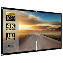 72-Inch 16:9 4K Movie Projection Screen, 16:9 High Definition Foldable Portable Wrinkle-Resistant Double-Sided 72-Inch Indoor/Outdoor Projection Screen, Suitable For Home, Party, Office, Classroom And Other Occasions. - Multicolor - View 2