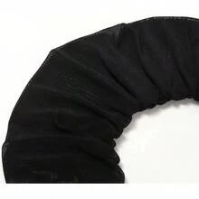 Women's Long Stretchy Ruched Mesh Tulle Sheer Gloves Costume Opera Party 1920's Dance Gloves - 淺藍色 - 查看 4