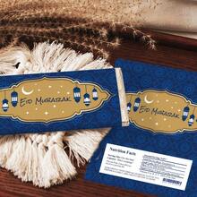 10pcs Eid Mubarak Chocolate Candy Wrapper Stickers -Fun Eid Nutrition Facts & Lantern Design, Ramadan Chocolate Bar Wrapping Labels For Islamic Muslim Celebration, No Candy - Multicolor - View 4