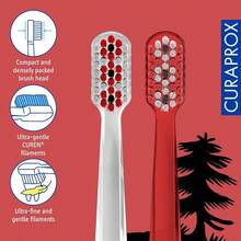 HLJ  Cepillo Dental Curaprox Swiss School Para Niños de 4+ Años Ultrasuave y Compacto Rojo Verde117 - RojoVerde - Ver 4
