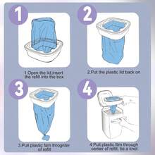 12 Pack Cat Litter Refill, Compatible With Genie Cat Litter, 100% Enhanced Odor Control - Blue - View 4