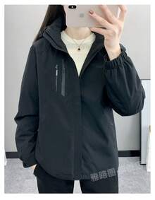 Women Shell Jackets - Black - View 2