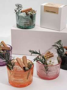 1pc Jasmine Aroma Diffuser Set, Crystal Aroma Stone, Jasmine Essential Oil Diffuser, Fragrance Stone Diffuser, Home Aroma Set, Living Room/Bedroom/Bathroom Aroma Decor, Air Purifier, Sleep Aid, Glass Base, Pink/Orange/Green, Includes 1 Bottle Jasmine Essential Oil - Jasmine - View 3