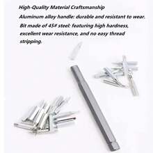 25-In-1 Precision Screwdriver Set, Magnetic Screwdriver Bits, Portable Multi-Function Repair Tool Kit, Durable Alloy, For Disassembling Smartphones, Tablets, Electronics, Eyeglasses, Watches, Jewelry - Fits Various Screw Heads - Multicolor - View 9