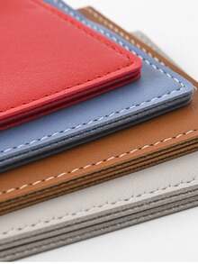 1个定制姓名地图护照夹，便携式通用情侣护照套，男女通用，PU皮革飞机旅行钱包式收纳袋，可装护照、信用卡、登机牌，多用途，大容量，可折叠 - 彩色 - 查看 7