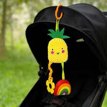 1pc Cute Fruit Cart Car Seat Hanging Toy Rattle With Chimes, Suitable For Newborn Baby Gift - Multicolor - View 9