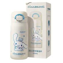Miniso Sanrio Cinnamoroll 320毫升/10.82盎司双层保温杯 - 316不锈钢，保温/保冷，防漏，适合办公室/家庭/通勤（1个） - 白色 - 查看 6