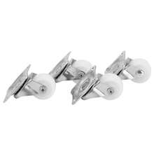 Ruedas giratorias universales, rueda de vástago de Material de nailon para carrito, accesorio de bricolaje, rueda de muebles, 4 ruedas / 20 kg de capacidad de carga - 1 - Ver 6